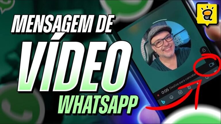 Como mandar MENSAGEM de ÁUDIO em formato de VÍDEO no Whatsapp Deixo a