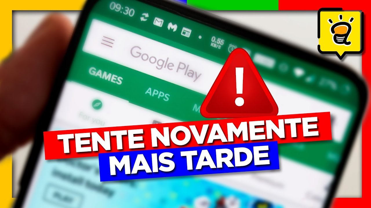 GOOGLE PLAY STORE "Algo deu errado tente novamente mais tarde" - Deixo ...